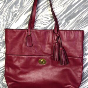 Coach Legacy Leather Turnlock tote